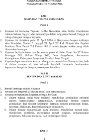 P e m b u k a a n. Artikel Contoh Anggaran Dasar Dan Anggaran Rumah Tangga Organisasi Kemasyarakatan Hbs Blog Hakana Borneo Sejahtera