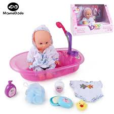 Made from realistically molded plastic, the doll can be immersed in the included bathtub, scrubbed with the loofah sponge and play. 31 Baby Doll Bath Set Ideas Bath Sets Baby Dolls Baby