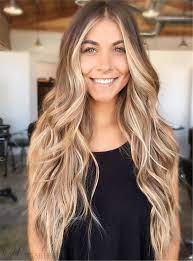 Balayage Hair Middle Parting Long Loose Wave Synthetic Hair Lace Front Women Wigs 26 Inches Balayage Hair Balayage Hair Blonde Blonde Balayage