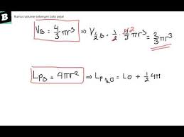 Maybe you would like to learn more about one of these? Rumus Volume Setengah Bola Pejal Youtube