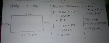 Soal evaluasi coba kamu perhatikan denah berikut ini. Seorang Arsitek Membuat Denah Rumah Pada Selembar Kertas Dengan Menggunakan Skala 1 150 Sebagai Brainly Co Id