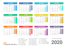 Kalender für juli 2019 zum ausdrucken. Kalender 2020 Zum Ausdrucken Kostenlos