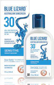 The sunscreen won't clog pores or heat up the skin, making it ideal for skin prone to redness and acne. Amazon Com Blue Lizard Australian Sunscreen Sensitive Spf 30 5 Ounce Health Personal Care