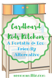 Portable and eco friendly play kitchens for kids. Cardboard Kids Kitchens A Portable And Eco Friendly Alternative Seeme Liz