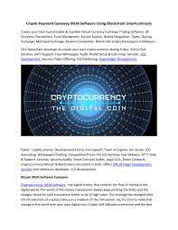 How to invest in bitcoin in india 2021. Crypto Payment Gateway Mlm Software Using Blockchain Smartcontracts By Cryptosoftmalaysia Issuu