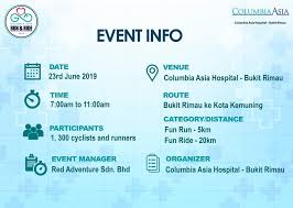 A passion for making people better. modern healthcare located in residential area and dr. Columbia Asia Run Ride 2019 Terbike Com