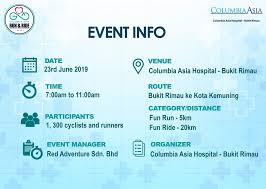 < back to projects list. Columbia Asia Run Ride 2019 Terbike Com