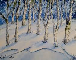 There are a few different methods of making a birch tree wedding. Snowy Birch Trees Painting By Kelly Mills