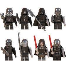 8pcs Star Wars Knights Of Ren Starkiller Minifigs Knights Of Ren Lego Custom Minifigures Star Wars Minifigures