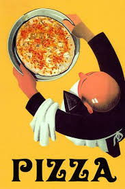Food Pizza Waiter Restaurant Italian Kitchen Art Vintage Etsy In 2021 Vintage Italian Posters Vintage Posters Food Poster