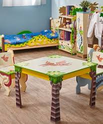 Dinosaur Kingdom Table Chair Set Kids Table Chair Set Fantasy Fields Kids Furniture