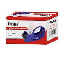 Foska Stationery Metal Blade 2 Inches Plastic Packing Tape Dispenser Gun
