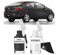 Tinta Tira Risco Automotivo Chevrolet Prisma Cinza Graphite
