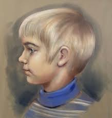 Mcm Portrait Painting Vintage