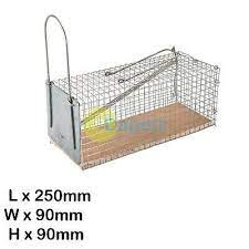 Always wear gloves when baiting the trap or handling it, and wash your hands afterwards. Mouse Cage Trap Reusable 250 X 90 X 90mm Pest Control Catcher Rodent Trap Humane Eur 10 08 Picclick Fr
