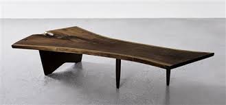 1955, american black walnut, rosewood. George Nakashima Slab Coffee Table 1958 Mutualart