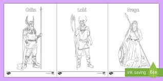 Adults are starting to embrace their inner child by breaking out the crayons. Ks2 Viking God Coloring Sheets Viking God Coloring Sheets