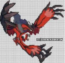 Yveltal Grid By Derpartingftw D7b5f11 Png 600 585 Pixel Art Pixel Art Grid Pixel Art Pokemon