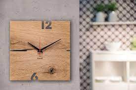 pin op wanduhren aus holz