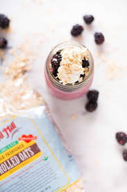 Blackberry Cobbler Easy Overnight Oats Recipe Greek Yogurt Recipes Yogurt Recipes Rolled Oats Recipe Overnight