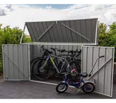 Stabile Fahrradbox Bietet Platz Fur Mehrere Fahrrader Inklusive Vorrichtung Fur Vorhangeschloss Fahrradgarage Fahrradbox Gartenbox