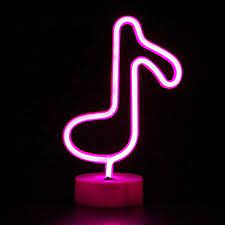 Christmas Decor Music Note Light Christmas Party Table Led Desktop Neon Lamp Neon Lamp Neon Lights Bedroom Pink Neon Wallpaper