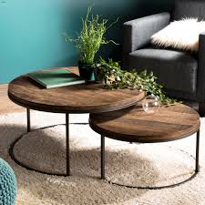 La table gigogne se présente comme un excellent choix de décoration pour une maison contemporaine ou avec un espace réduit. Table Gigogne Ronde Teck Recycle 2 Pieces Swing Tables Basses Gigognes Pier Import