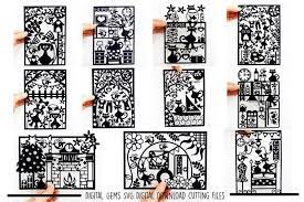 Download Free Cat And Dog Paper Cut Bundle Svg Dxf Eps Files Crafter File