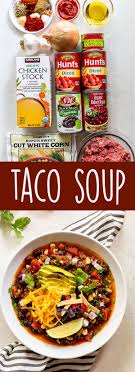 Easy Taco Soup Recipe Easy Taco Soup Beef Recipes Easy Best Soup Recipes