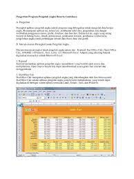 Kspread, merupakan aplikasi pengolah angka (spreadsheet) yang bersifat open. Program Pengolah Angka