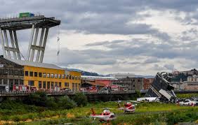 A large section of the morandi viaduct upon which the a10 motorway runs collapsed in genoa, italy. Italy Genoa S Ponte Morandi Highway Bridge Partially Collapses Npr