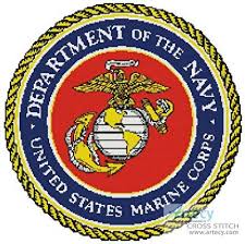 Check this page daily and you will get nice and cute cross stitch patterns and charts for free. Us Marines Emblem Cross Stitch Pattern By Tereena Clarke Crosstitch Com