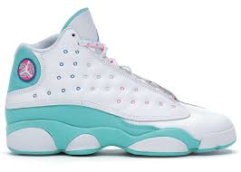 Jordan 13 Retro White Soar Green Pink Gs In 2020 Jordan Shoes Girls Nike Shoes Air Max Hype Shoes