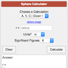 Πr 2 3.) surface area of a hemisphere: Sphere Calculator