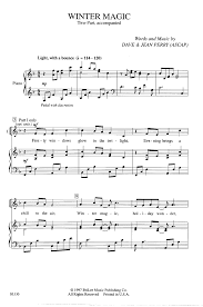 Winter Magic Two Part By Perry D Perry J W Pepper Sheet Music
