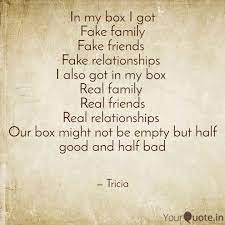 In My Box I Got Fake Fami Quotes Writings By Patricia Saunders Yourquote