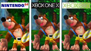 Only 2 available and it's in 4 people's carts. Banjo Kazooie N64 Vs 360 Vs One X 4k Graphics Comparison Comparativa Youtube