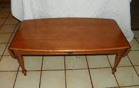 Bowery hill solid wood lift top coffee table with storage, hidden casters, in cherry brown oak. Light Cherry Ethan Allen Dropleaf Coffee And 50 Similar Items