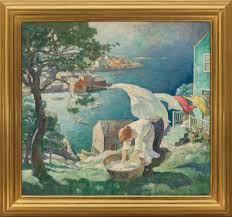 Wyeth's last paintings, completed shortly before his. N C Wyeth Storyteller At Menconi Schoelkopf