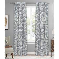 Mainstays Floral Leaves Single Blackout Curtain Panel Walmart Com Panel Curtains Blackout Curtains Curtains