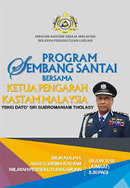Jabatan kastam diraja malaysia (jkdm). Program Sembang Santai Bersama Ketua Pengarah Kastam Malaysia Tarikh 8 Jun 2018 Jumaat Masa 8 30 Pagi Tempat Bilik Kuliah Aras 3 Wisma Jabatan Kastam Diraja Malaysia Wilayah Persekutuan Labuan Facebook