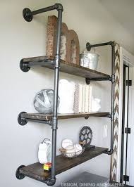 Le Tuyau D Echafaudage Est Un Materiau Tres Interessant Regardez Ici Ce Qu On Peut Faire Avec Diy Maison Meubles En Tuyau Etagere En Tuyau