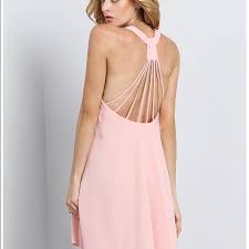 Flirty Pink Backless Dress Size Chart S Bust 36 2 Inch