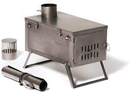 Amazon Com Winnerwell Fastfold Titanium Tent Stove Ultralight 4 Pound Titanium Wood Burning Stove For Tents And Shelters Includes Chimney Pipe Functions As Ultralight Firepan Sports Outdoors