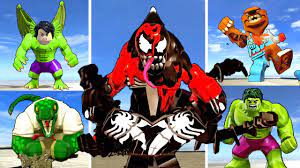 Some characters can be unlocked with the aforementioned cheat codes. All Symbiote Venom Characters In Lego Marvel Super Heroes 2 Maximum Carnom Anti Venom Youtube