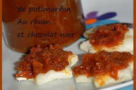 Confiture De Potimarron Au Rhum Et Chocolat Noir Confiture De Potimarron Potimarron Confiture