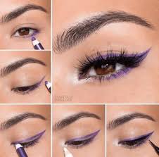 5 Ways To Make Brown Eyes Pop Society19 Purple Eyeliner No Eyeliner Makeup Makeup Eyeliner