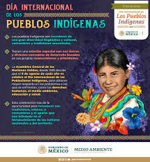 El día internacional de los pueblos indígenas se festeja el 9 de agosto de cada año con el objetivo de fortalecer la cooperación mundial para solucionar los problemas que enfrentan los pueblos indígenas en derechos humanos, medio ambiente, desarrollo, educación, salud, el uso de sus lenguas y prácticas culturales, entre otros. Qf1cc6dqzyvuqm