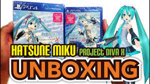 Hatsune Miku Project Diva X With Hatsune Miku Pouch Ps Vita Ps4 Unboxing Youtube