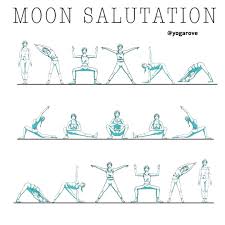 Yoga Rove Yoga For Beginners On Instagram Moon Salutation Follow Yogarove Foll Moon Salutation Yoga Moon Salutation Yoga Flow Sequence